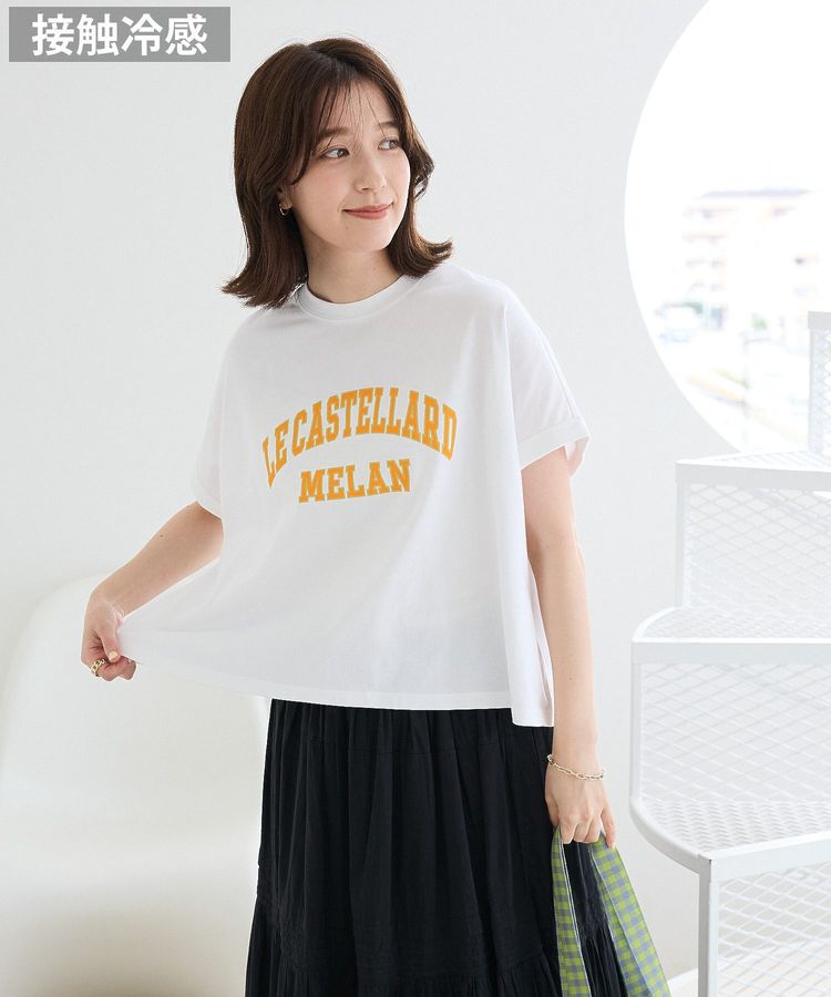 Green Parks「袖折り返しカレッジTシャツ」|Tシャツ・カットソー|Off White