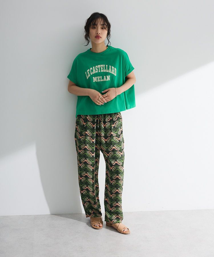 Green Parks「袖折り返しカレッジTシャツ」|Tシャツ・カットソー|