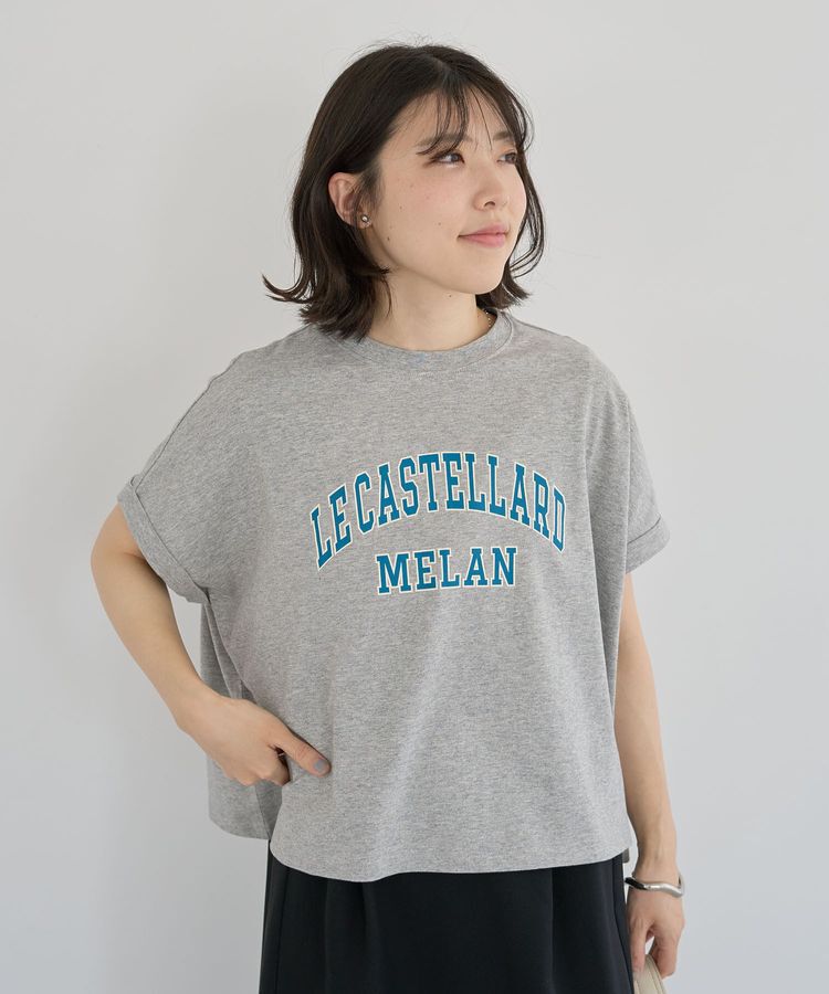 Green Parks「袖折り返しカレッジTシャツ」|Tシャツ・カットソー|