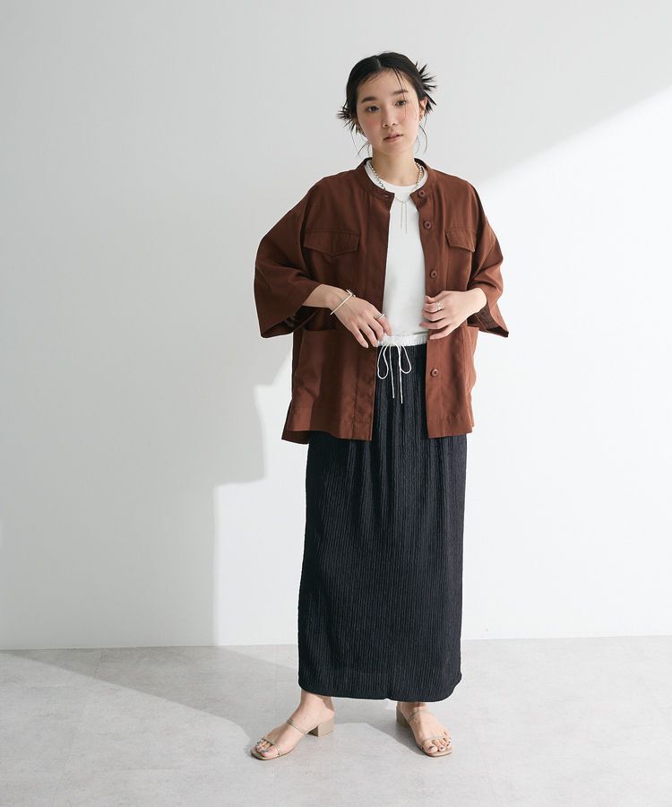 Green Parks「ダブルウエストレイヤードイージーナロースカート」|スカート|