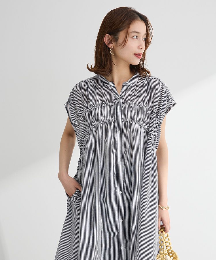 Green Parks「インド綿 シャーリングワンピース」|ワンピース|