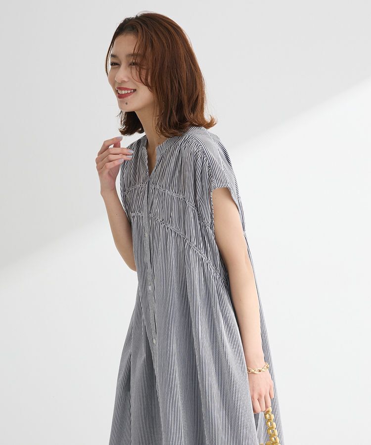 Green Parks「インド綿 シャーリングワンピース」|ワンピース|