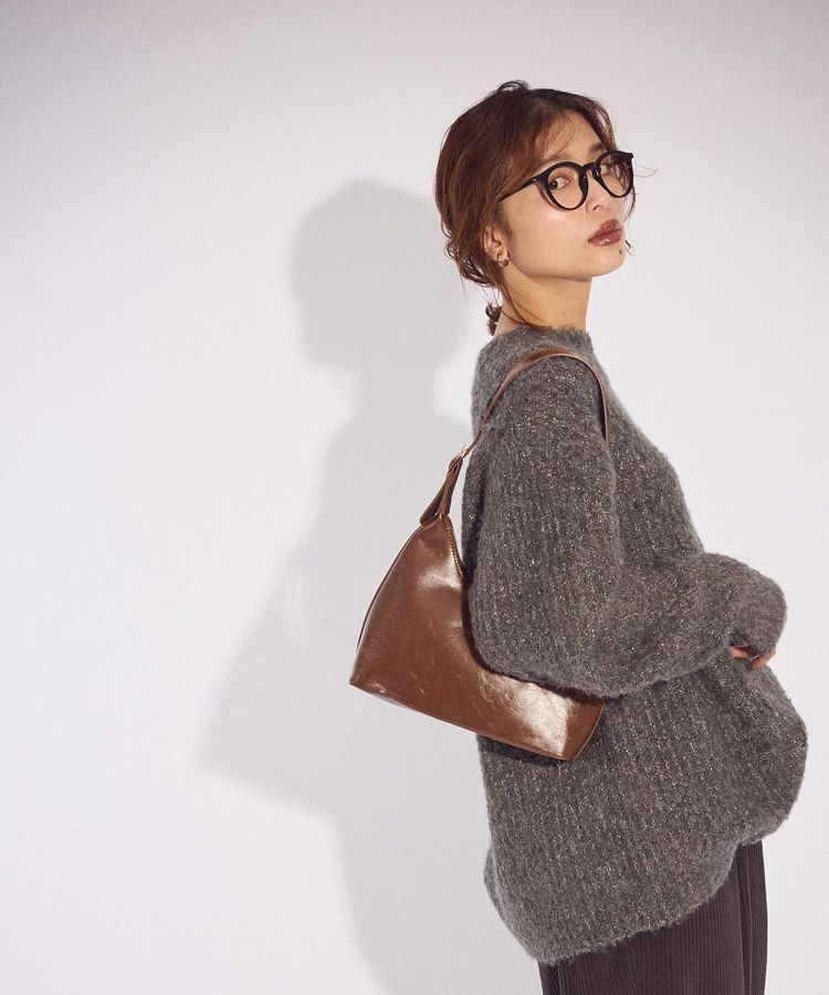 Green Parks「ブークレMIXニットチュニック」|ニット・セーター|