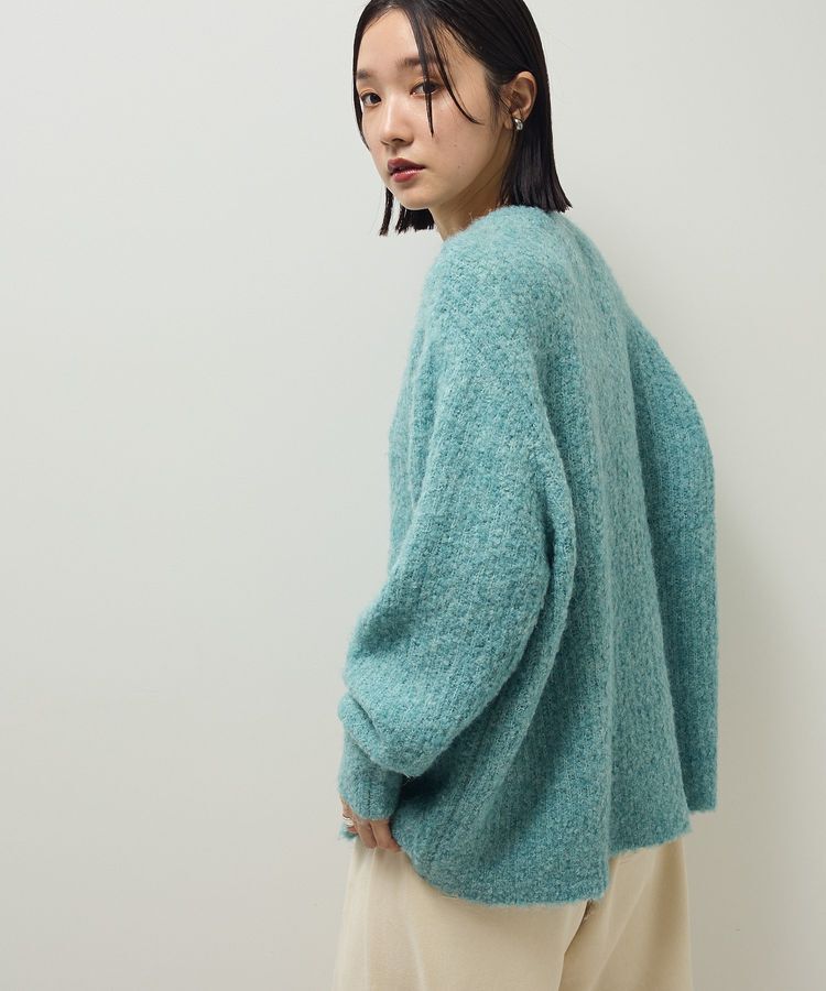Green Parks「ブークレMIXニットチュニック」|ニット・セーター|