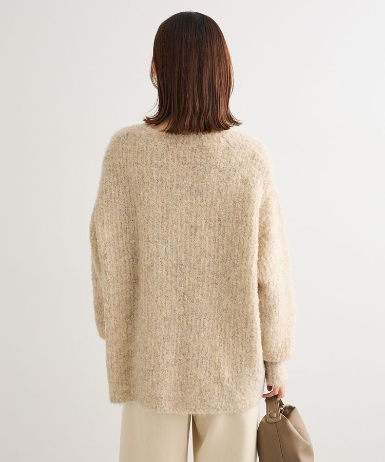 Green Parks「ブークレMIXニットチュニック」|ニット・セーター|