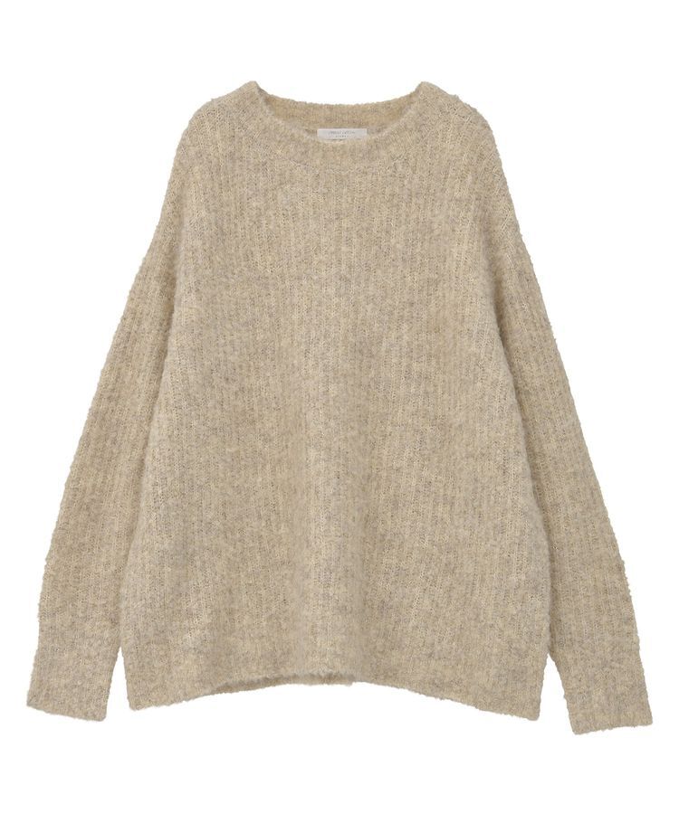 Green Parks「ブークレMIXニットチュニック」|ニット・セーター|