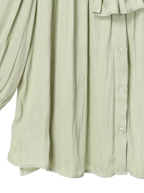 YECCA VECCA「ドレープサテンボウタイブラウス」|シャツ・ブラウス|