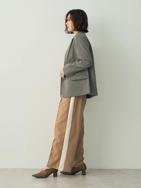 Editt by YECCA VECCA「配色ラインタックワイドパンツ」|その他|