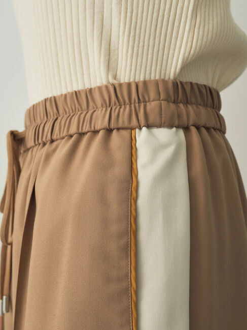 Editt by YECCA VECCA「配色ラインタックワイドパンツ」|その他|