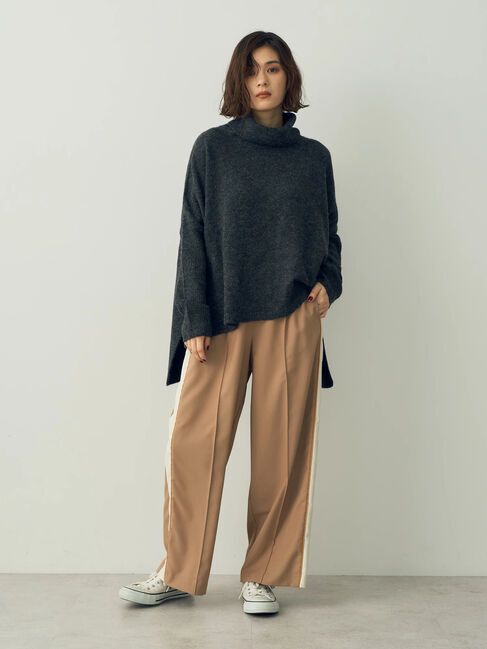 Editt by YECCA VECCA「配色ラインタックワイドパンツ」|その他|