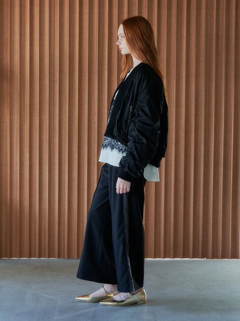 Editt by YECCA VECCA「配色ラインタックワイドパンツ」|その他|