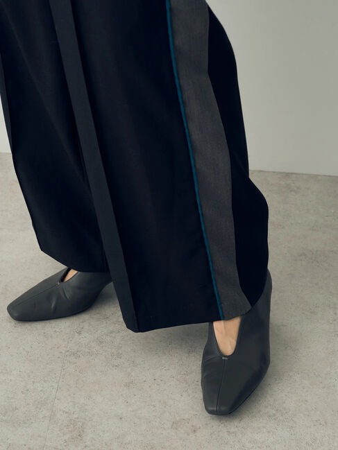 Editt by YECCA VECCA「配色ラインタックワイドパンツ」|その他|