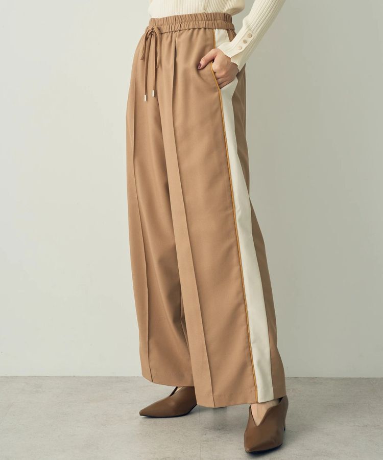 Editt by YECCA VECCA「配色ラインタックワイドパンツ」|その他|