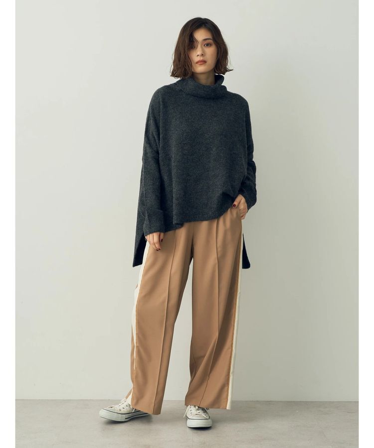 Editt by YECCA VECCA「配色ラインタックワイドパンツ」|その他|