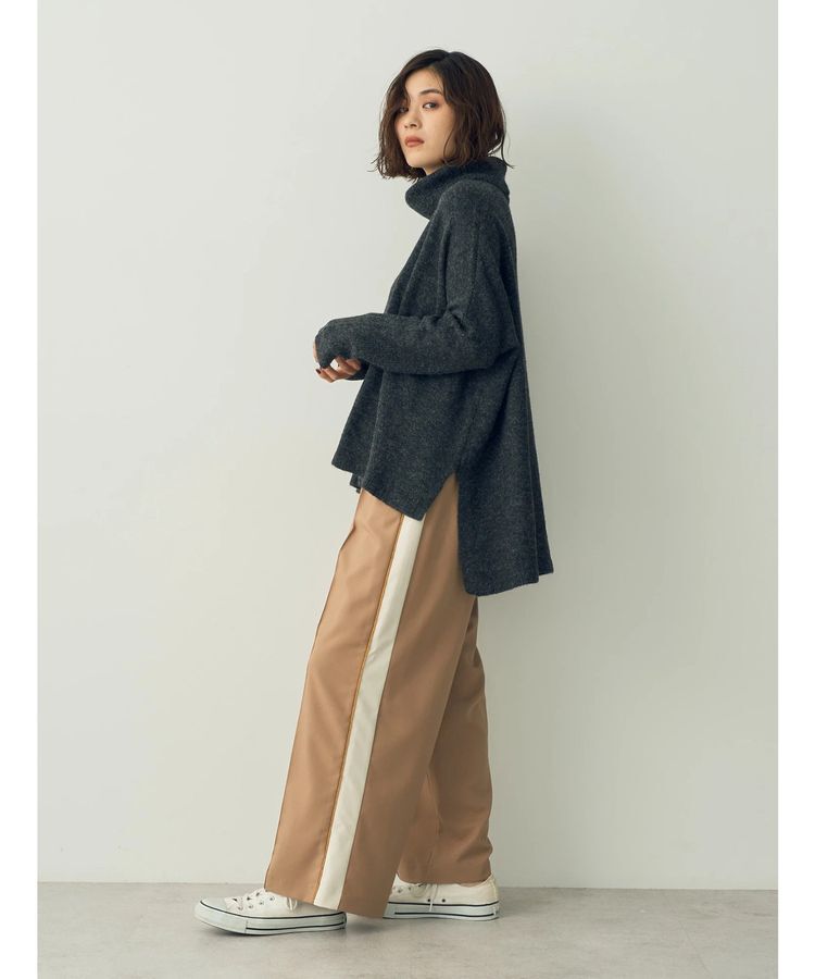 Editt by YECCA VECCA「配色ラインタックワイドパンツ」|その他|