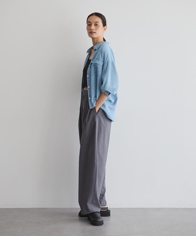 GARAGE OF GOOD CLOTHING「ヴィンテージ加工ショート丈シャツ」|シャツ・ブラウス|