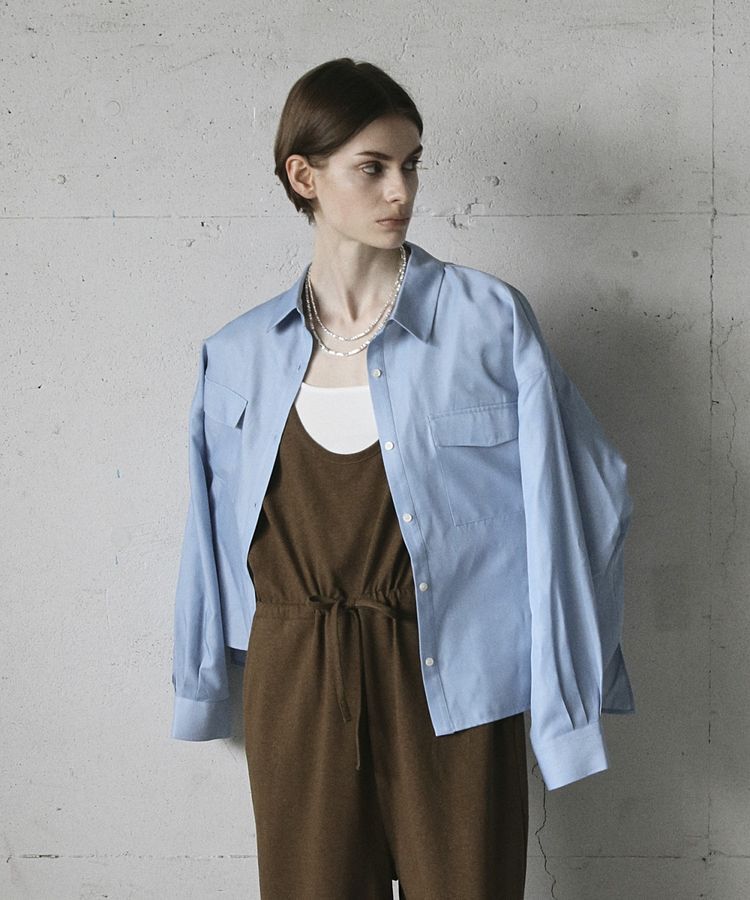 GARAGE OF GOOD CLOTHING「ヴィンテージ加工ショート丈シャツ」|シャツ・ブラウス|