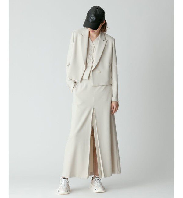 allureville「【セットアップ対応可能】ギャバショートジャケット」|テーラードジャケット|