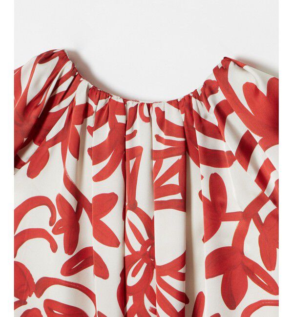 allureville「ペインティングフラワープリントブラウス」|シャツ・ブラウス|