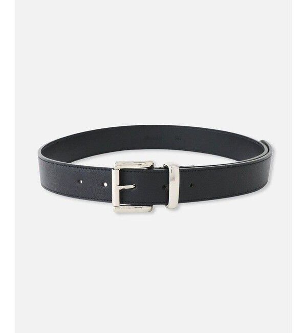 allureville「◇ローラーバックルレザーベルト」|ベルト|ブラック