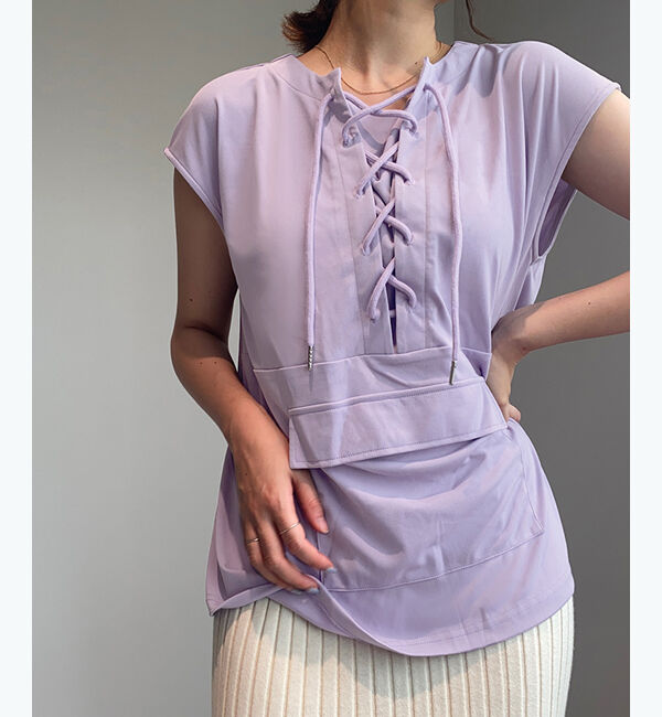 SEA DRESS「デザインタンクトップビキニ」|ビキニ|ラベンダー