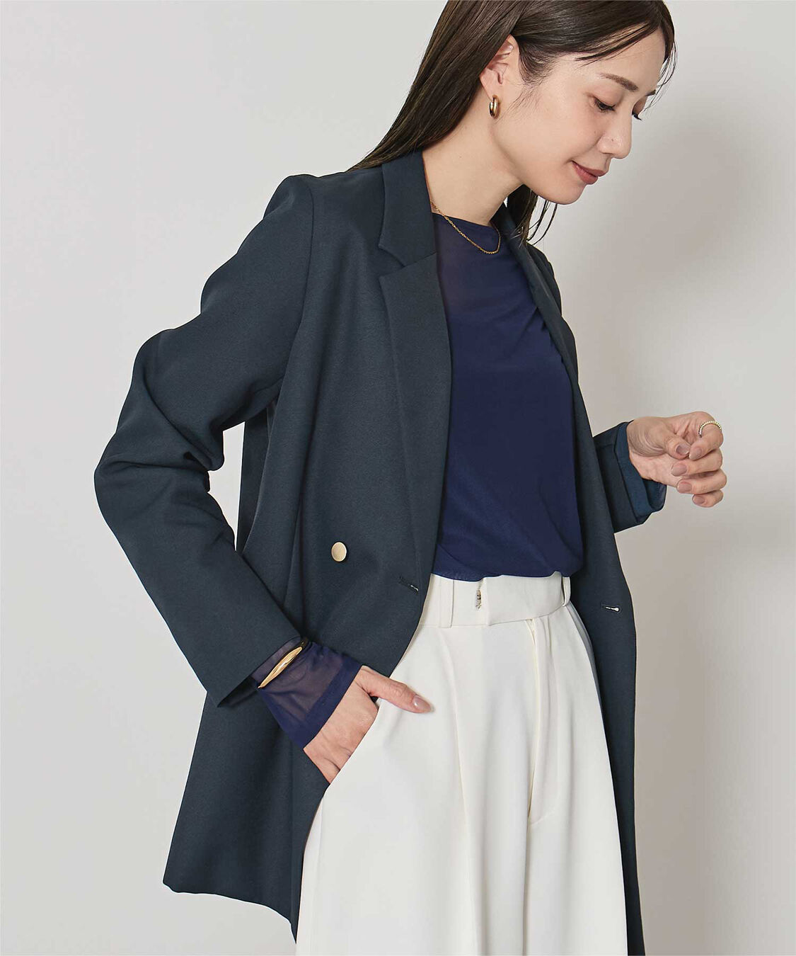 ur's「テーラードダブルブレストジャケット」|テーラードジャケット|