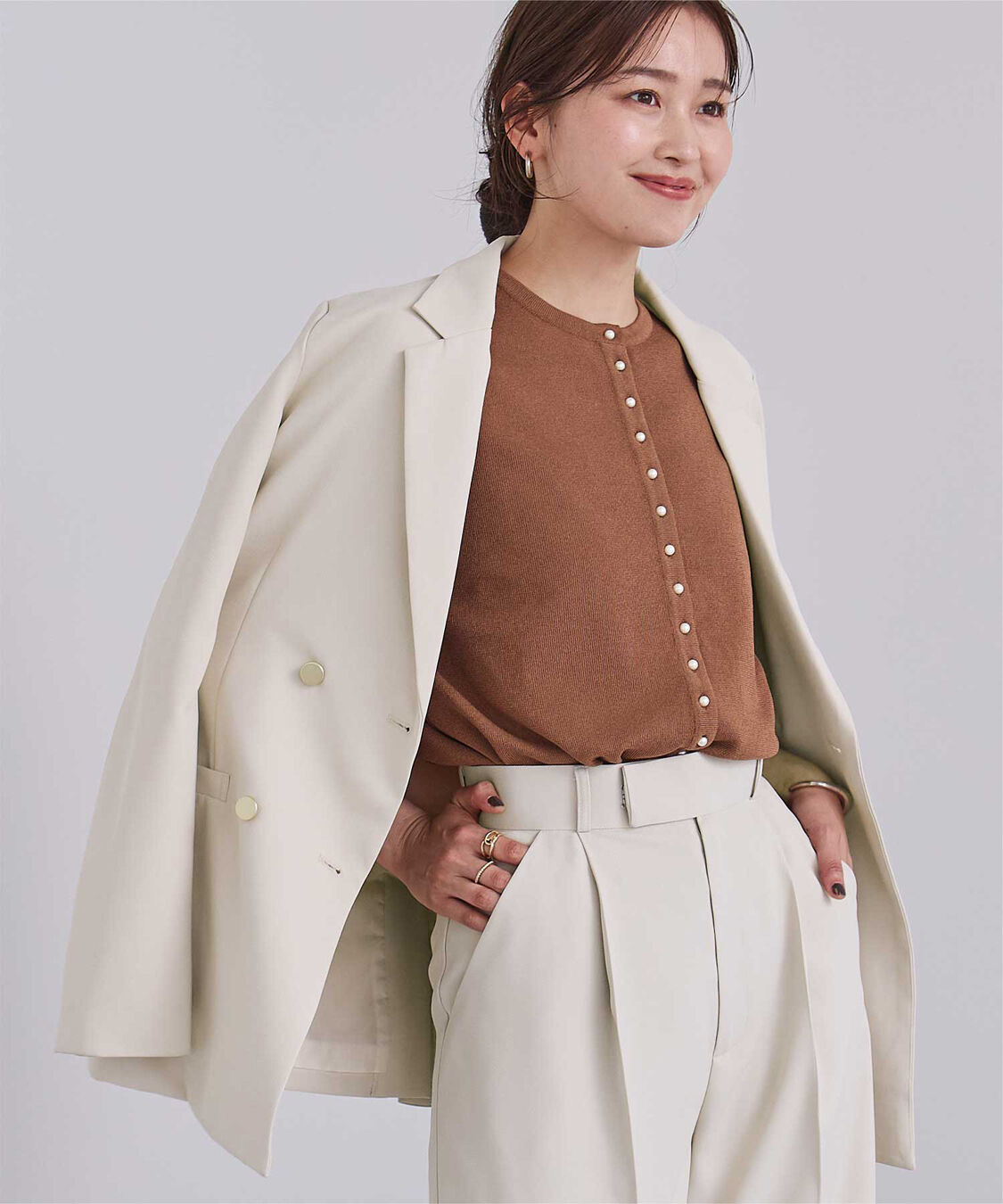 ur's「テーラードダブルブレストジャケット」|テーラードジャケット|