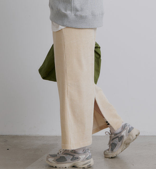  「【低身長・高身長対応】ストレッチコールスカート」|スカート|