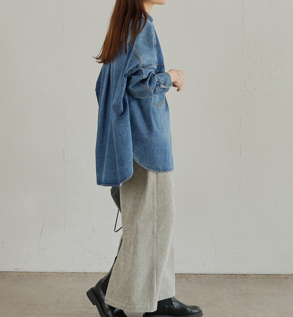  「【低身長・高身長対応】ストレッチコールスカート」|スカート|