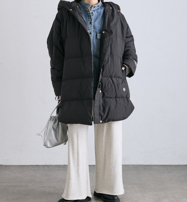  「【軽くて暖かいが叶う♪】フレンチダックダウンフードコート」|ダウン|