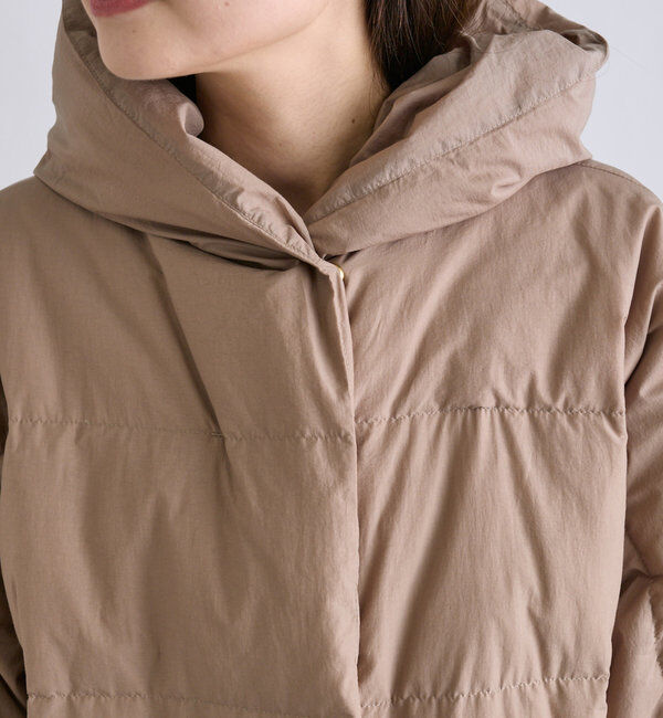  「【軽くて暖かいが叶う♪】フレンチダックダウンフードコート」|ダウン|