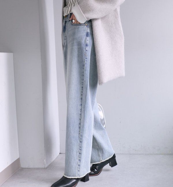  「《リバイバル》【低身長/高身長対応】タテストレッチ足長デニムパンツ」|その他|