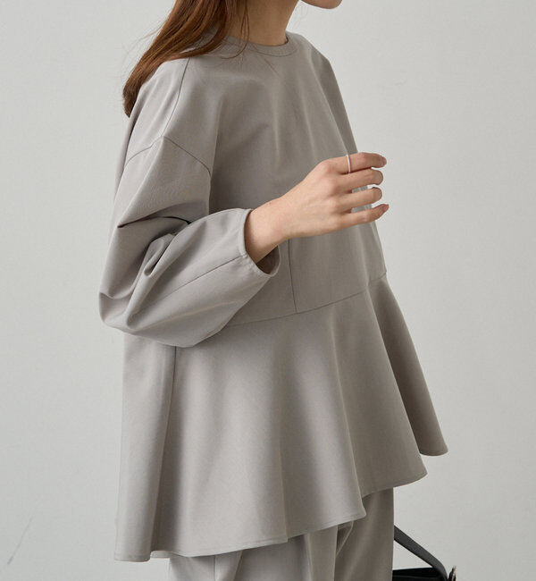  「【Du noir】バックリボンペプラムブラウス+スラックスパンツセット」|その他|