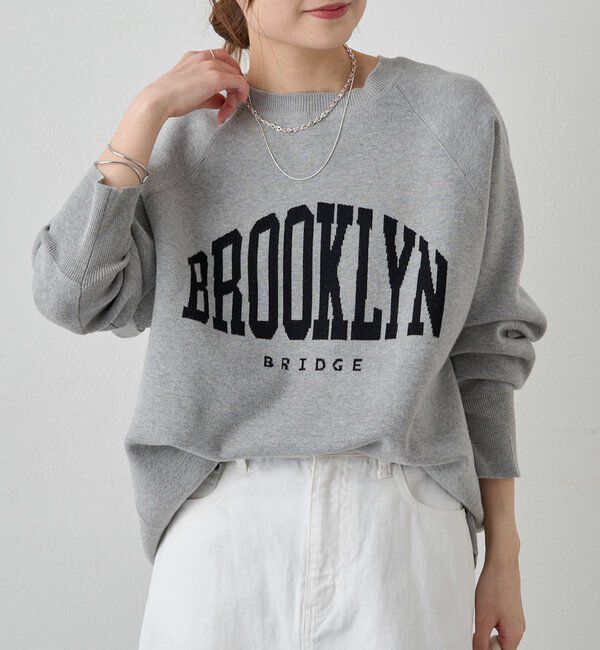  「ジャガードロゴニットプルオーバー」|キャミソール|