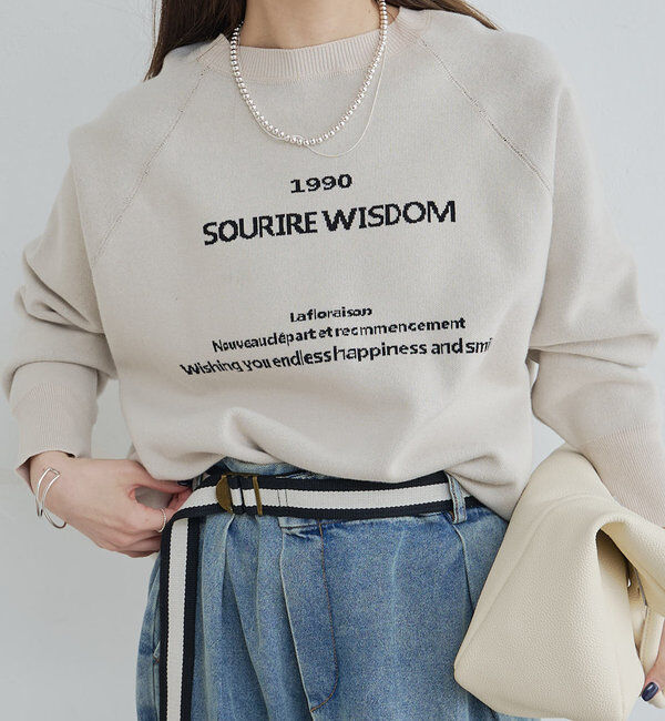  「ジャガードロゴニットプルオーバー」|キャミソール|