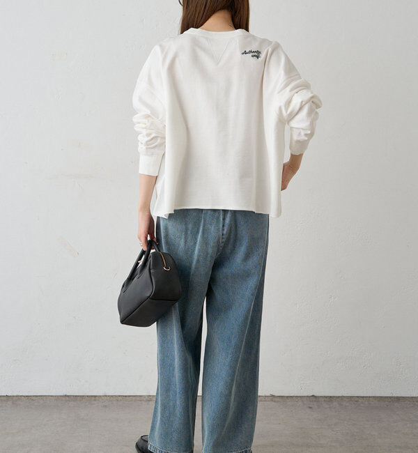  「ベルト付きリラックスデニムパンツ」|デニム|