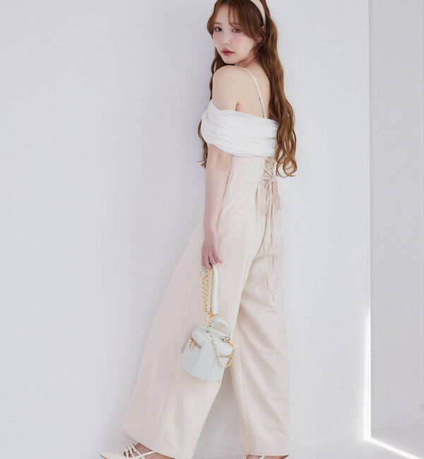  「【Black collection】リボンロンパース」|ワンピース|