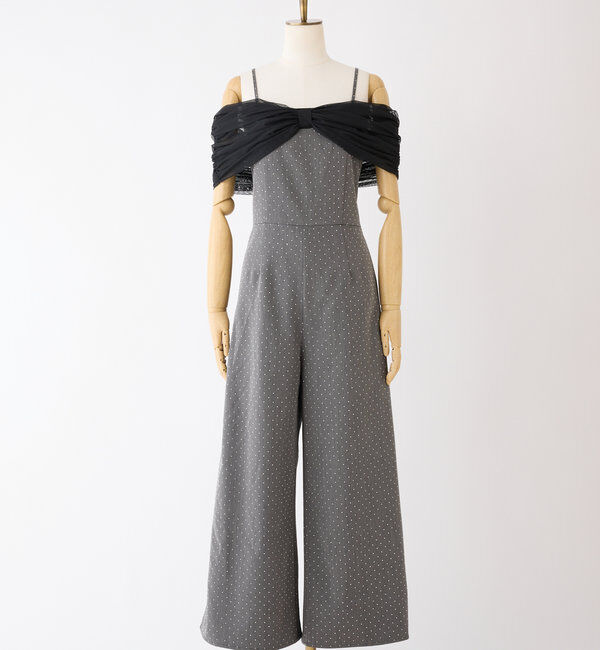  「【Black collection】リボンロンパース」|ワンピース|