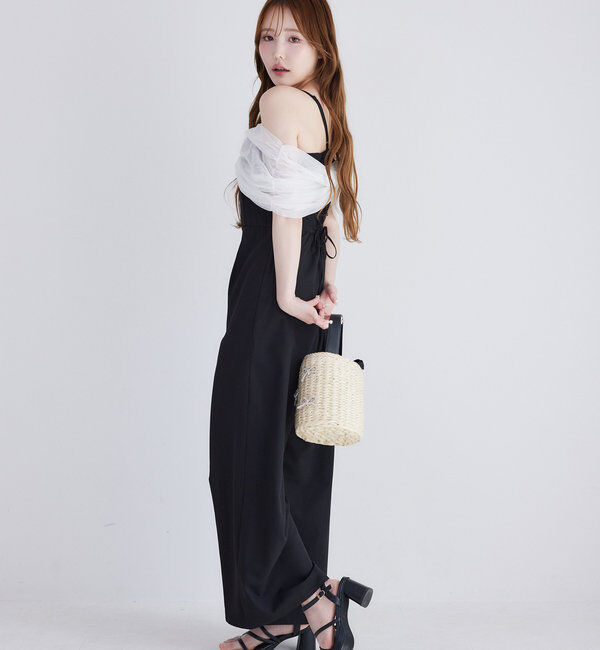  「【Black collection】リボンロンパース」|ワンピース|