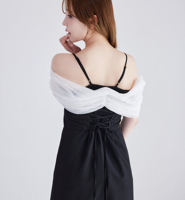  「【Black collection】リボンロンパース」|ワンピース|