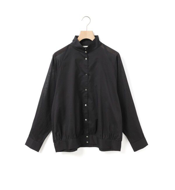 MidiUmi「MidiUmi シアースウィングトップシャツ」|シャツ・ブラウス|ブラック