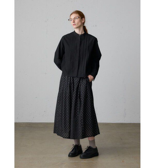 MidiUmi「MidiUmi タックショートシャツ」|シャツ・ブラウス|