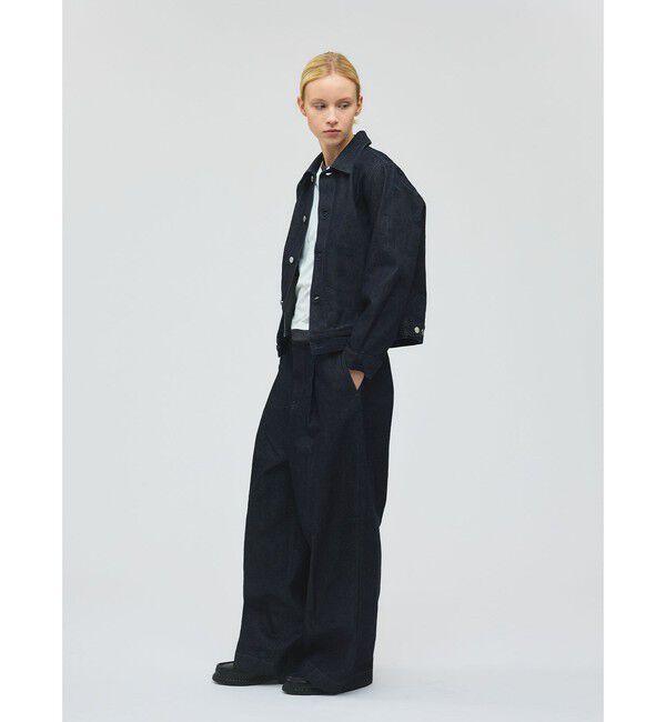 mizuiro ind「mizuiro ind ワイドデニムスラックス」|その他|