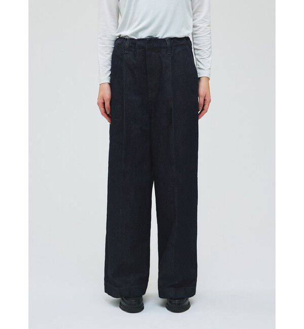 mizuiro ind「mizuiro ind ワイドデニムスラックス」|その他|