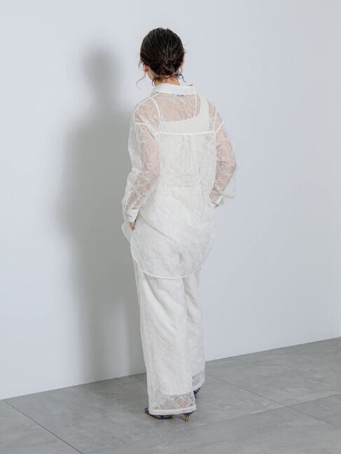 Te chichi「【Atelier Bloom】チュールフラワー刺繍パンツ（セットアップ可)」|その他|