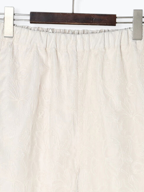 Te chichi「【Atelier Bloom】チュールフラワー刺繍パンツ（セットアップ可)」|その他|