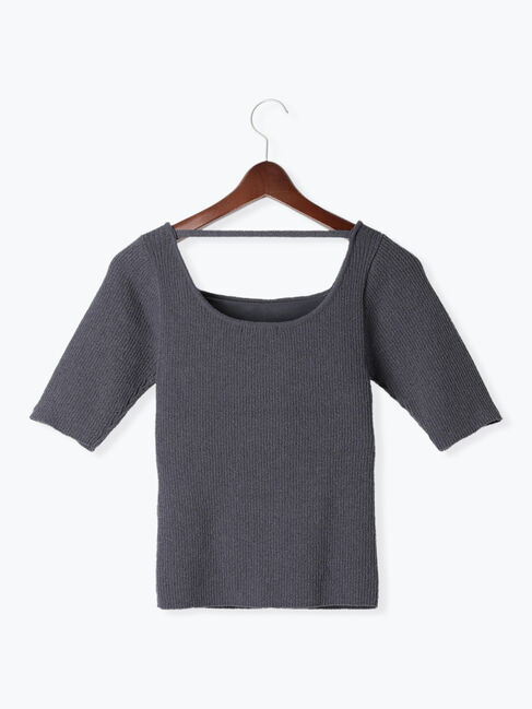 Te chichi「バックオープンブークレプルオーバー《2025summer catalog item》」|ニット・セーター|