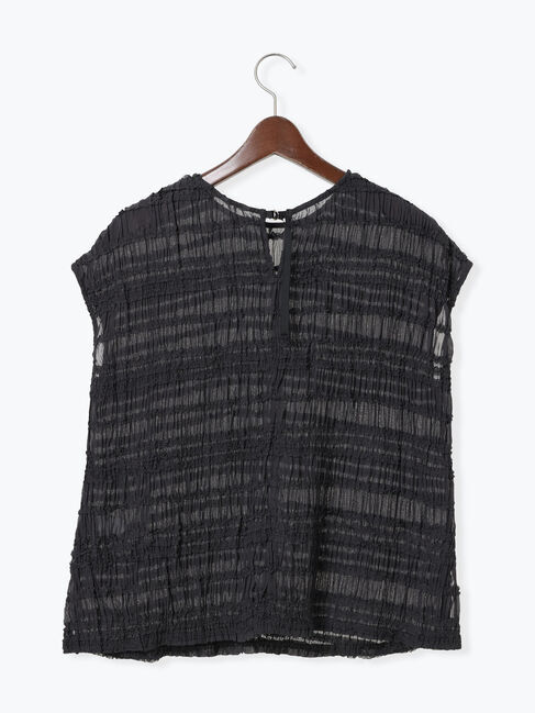 Te chichi「ミニフリルボーダーブラウス」|シャツ・ブラウス|