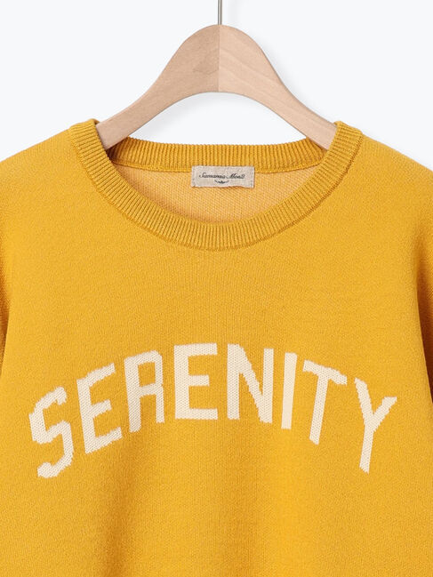 Samansa Mos2「ロゴジャカードニット」|ニット・セーター|