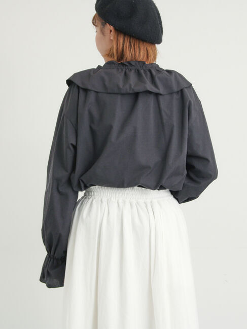 Samansa Mos2「フリル襟ブラウス」|シャツ・ブラウス|